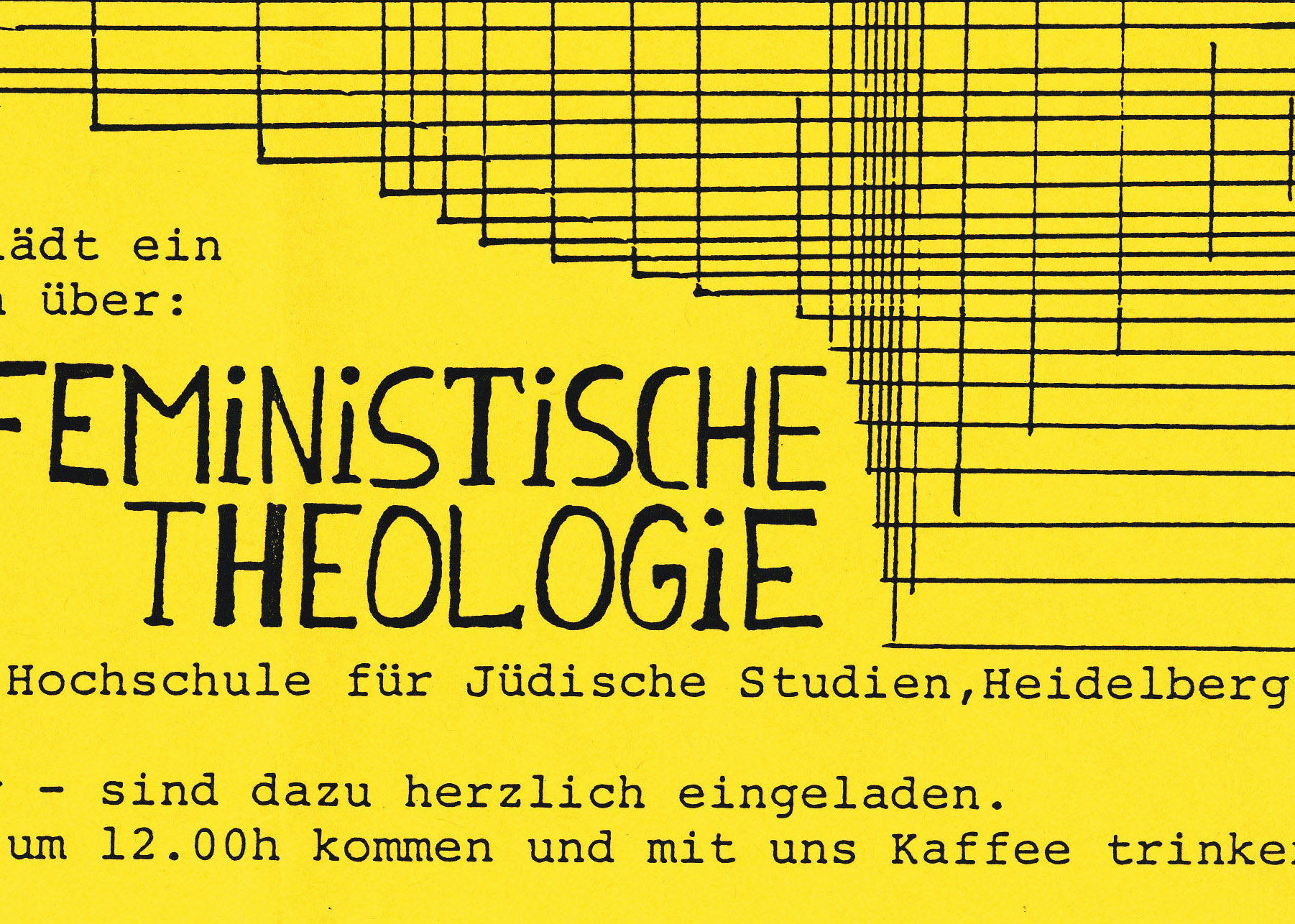 Flyer "Jüdische feministische Theologie"