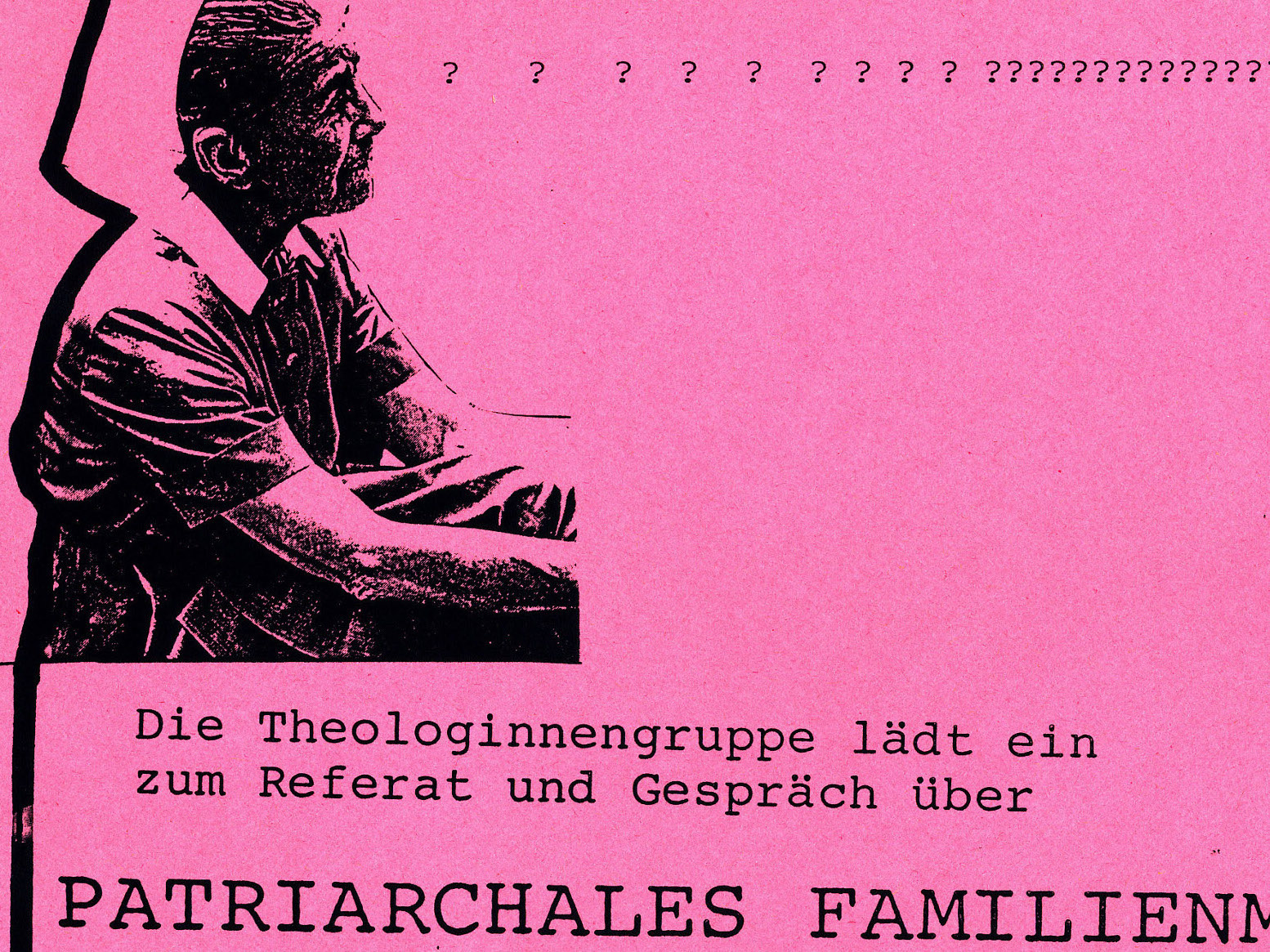 Flyer "Patriarchales Familienmodell"