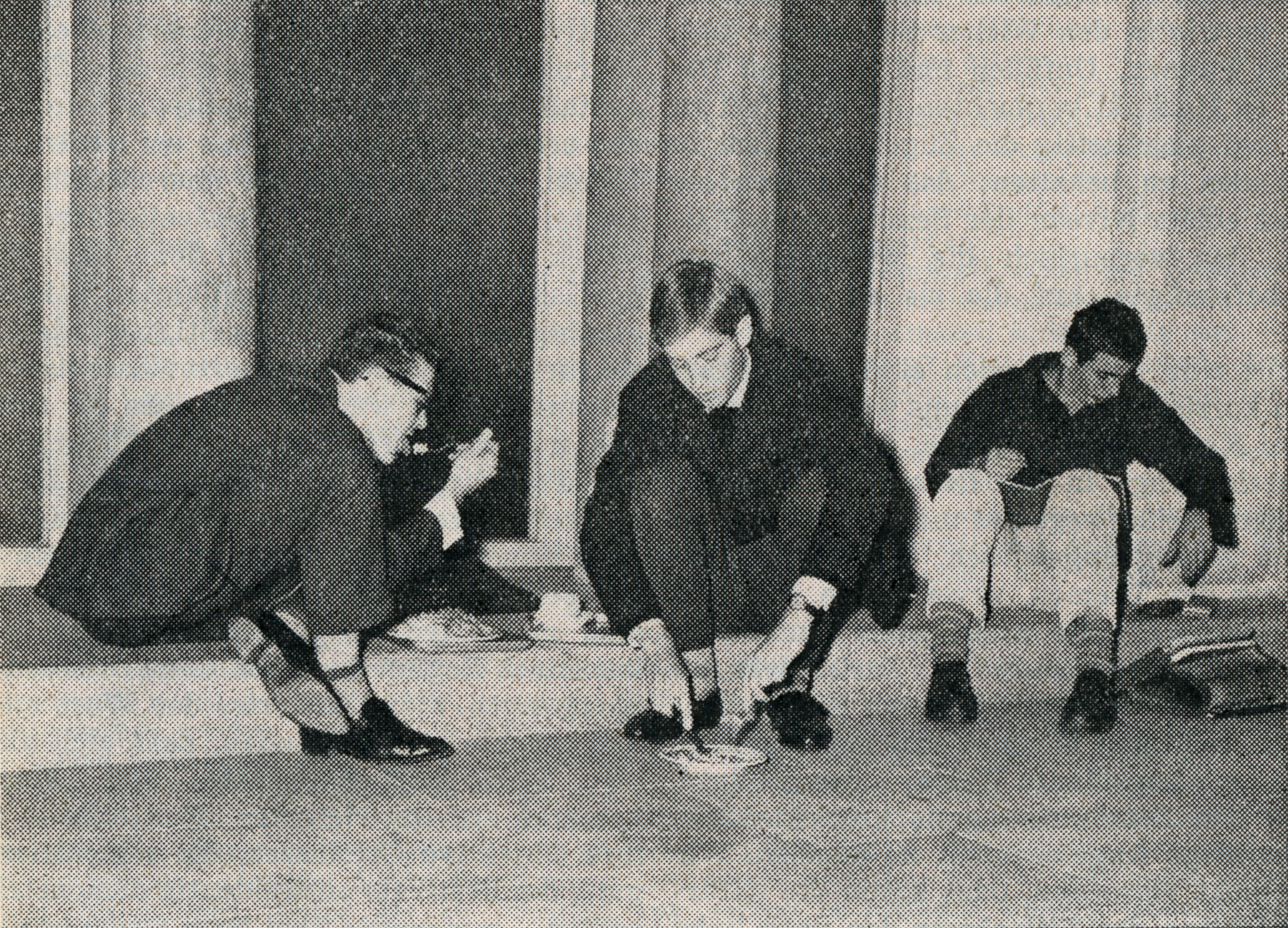 Studenten am Essen 1962