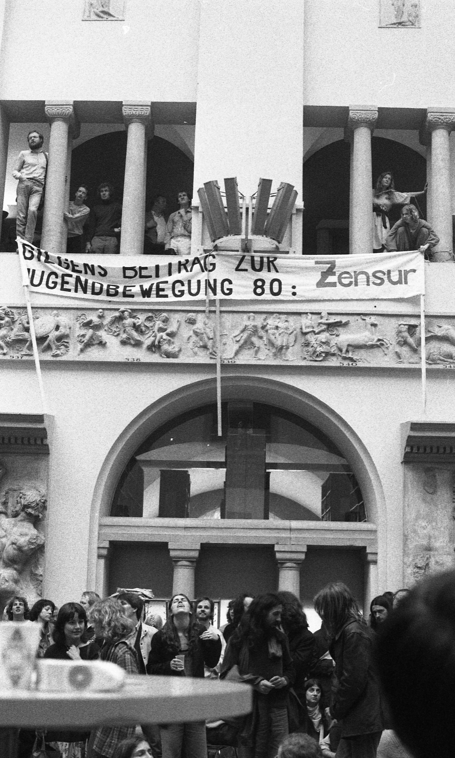 Protestaktion Lichthof 1980